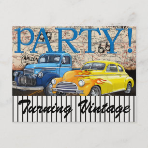 Klassiska bilar - Vintage - Rad 66 - #3 - SRF Inbjudningar
