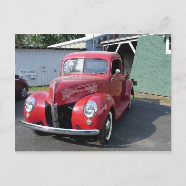Klassiska bilar vykort (Framsida)