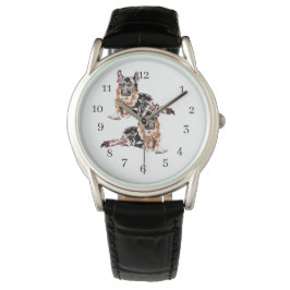 Klassiska Black Leather Watch Boys Armbandsur