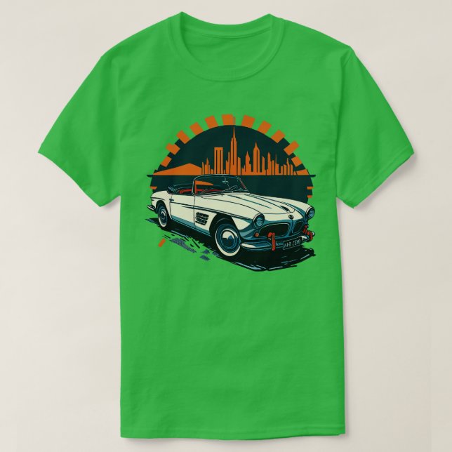 Klassiska BMW 507-bilar T Shirt (Design framsida)