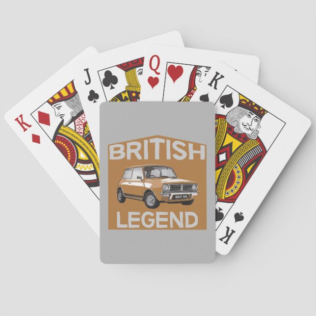 Klassiska brittiska bilar | Petrolhead | VINTAGE | Casinokort (Baksidan)