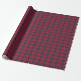 Klassiska brott och marinblått Tartan Play Gift Presentpapper