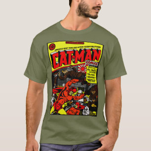 Klassiska Cat-Man-Tecknader T-Shirt
