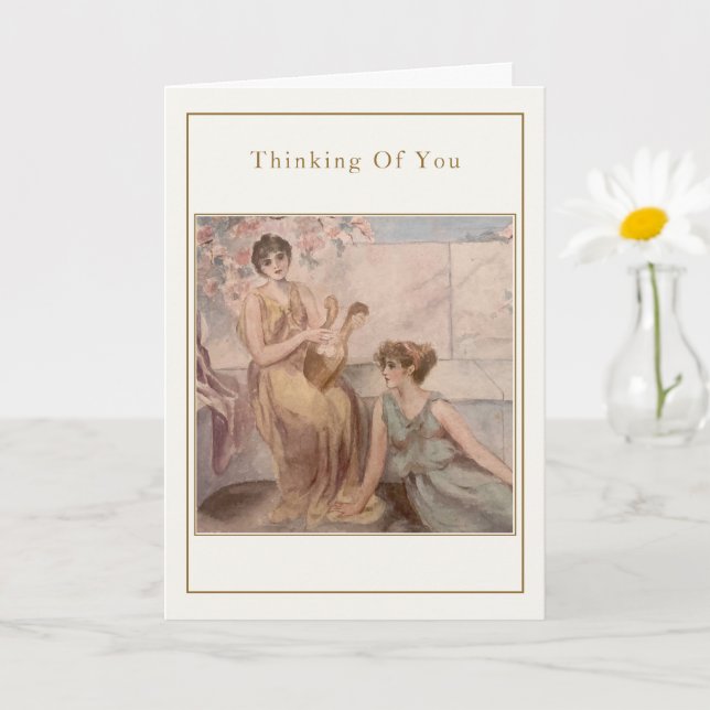 Klassiska damer – ”Thinking of You” kort (Liten växt)