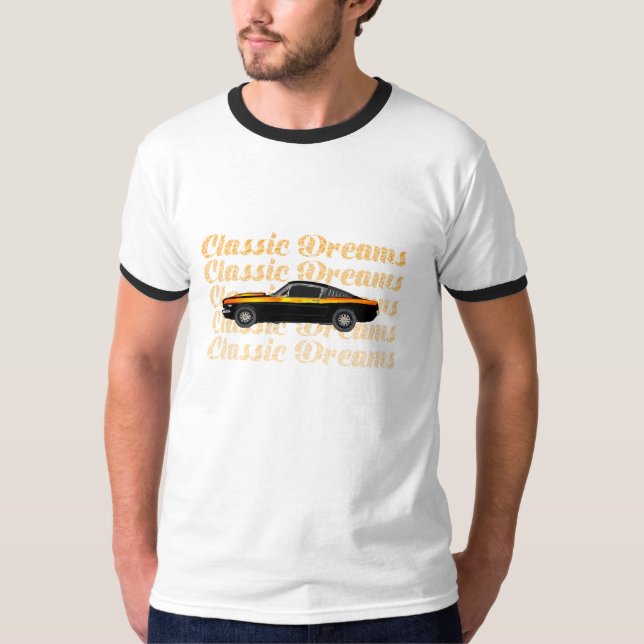 Klassiska Drömmar Veteranbil T Shirt (Framsida)