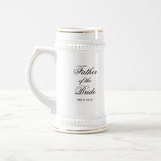 Klassiska Far i stommen Bride Beer Stein Sejdel
