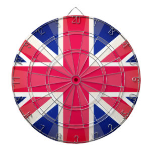 Klassiska färger Union Jack Vintage stil Storbrita Darttavla