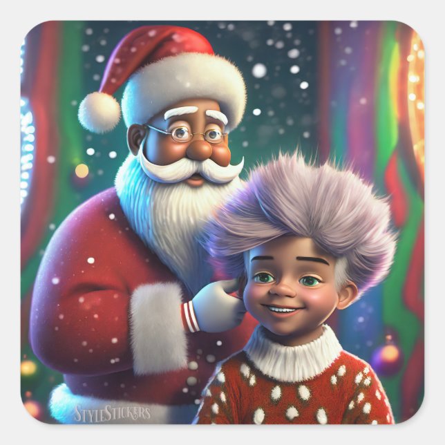 Klassiska fästpunkter fyrkantigt klistermärke (Framsida)