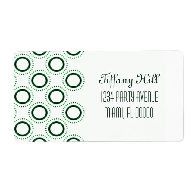 Klassiska förfiningssetiketter fraktsedel (Framsidan)