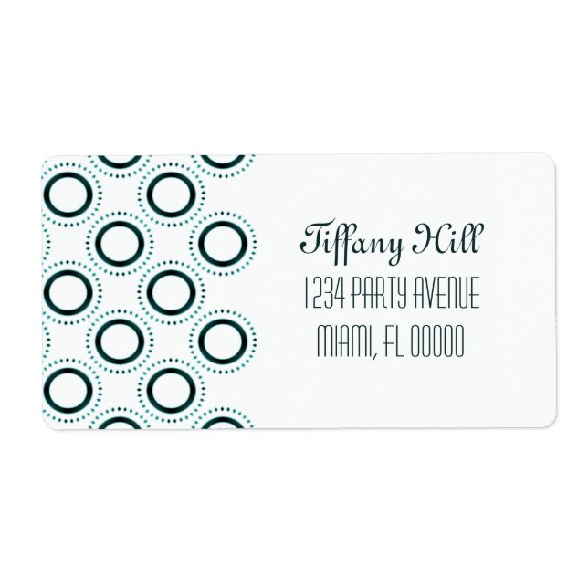 Klassiska förfiningssetiketter fraktsedel (Framsidan)