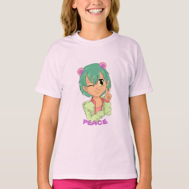 Klassiska fredsbarn t shirt (Framsida)