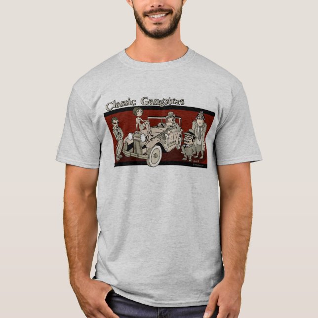 Klassiska Gangsters T-Shirt (Framsida)