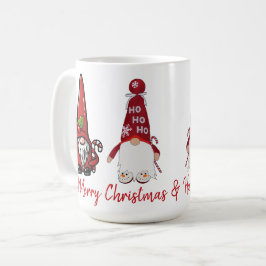 Klassiska Gnomes God jul & Gott nytt år Kaffemugg