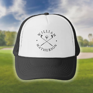 Klassiska golfklubbor Anpassat namn golfare Keps