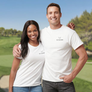 Klassiska golfklubbor med personligt namn t shirt