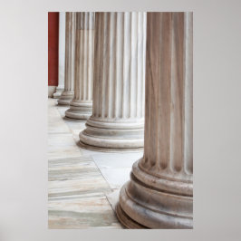 Klassiska grekiska kolumner Poster