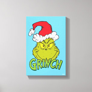 Klassiska Grinch Busig eller snäll Canvastryck