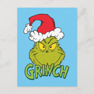 Klassiska Grinch Busig eller snäll Helg Vykort