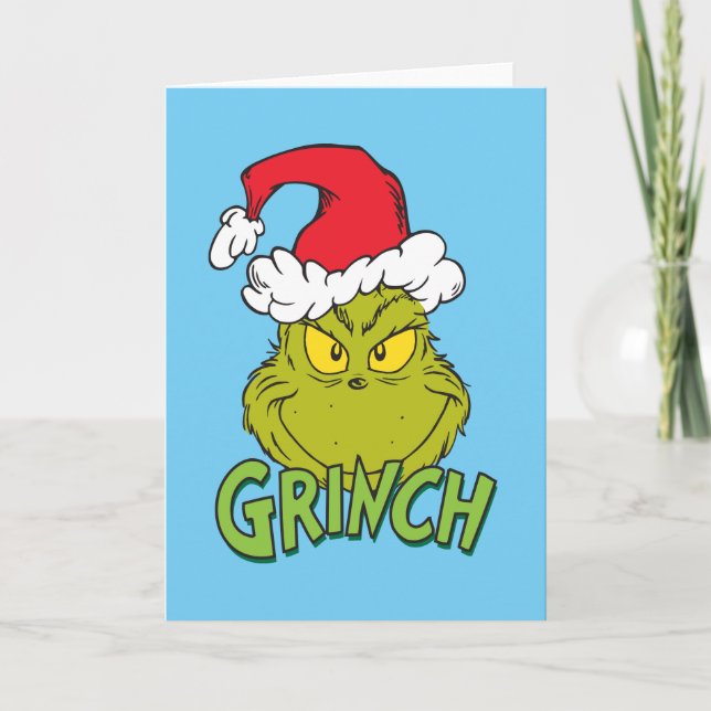 Klassiska Grinch | Busig eller snäll Helgkort (Framsida)