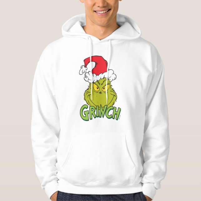 Klassiska Grinch | Busig eller snäll Sweatshirt Med Luva (Framsida)
