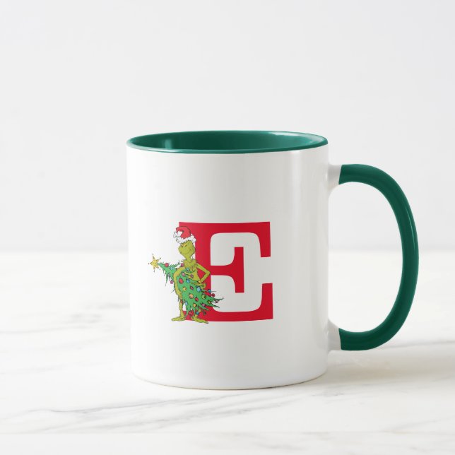Klassiska Grinch | Busiga Monogram E Mugg (Höger)