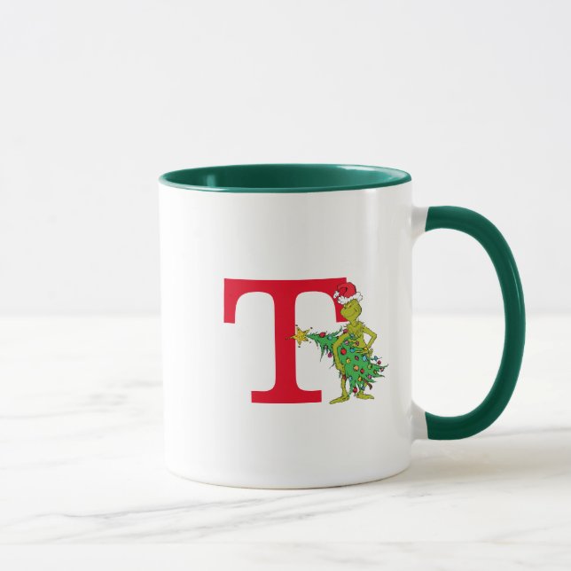 Klassiska Grinch | Busiga Monogram T Mugg (Höger)
