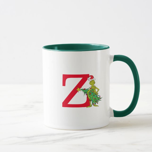 Klassiska Grinch | Busiga Monogram Z Mugg (Höger)