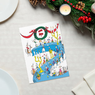Klassiska Grinch Glad Glad Julfest Helgkort