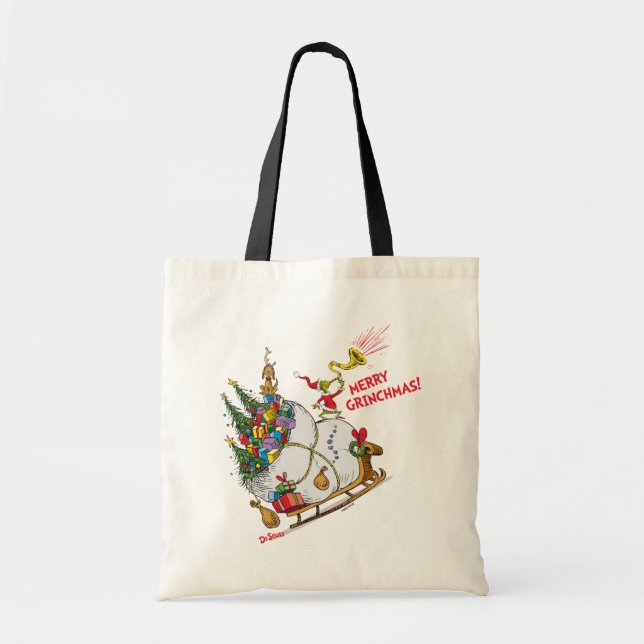 Klassiska Grinch | God Grinchjul! Tygkasse (Framsidan)