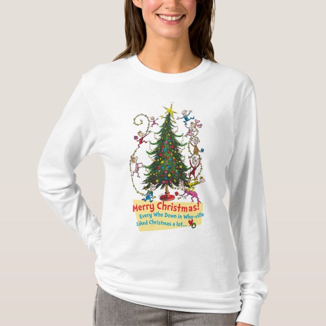 Klassiska Grinch | God Jul! T-shirt (Framsida)