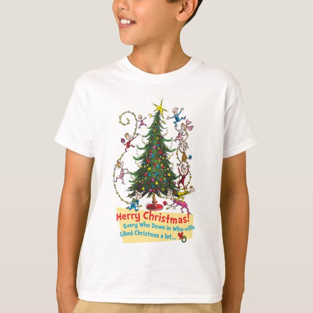 Klassiska Grinch | God Jul! T-shirt (Framsida)