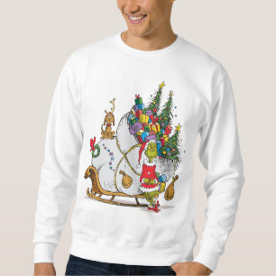 Klassiska Grinch Grinch & Max med släde Lång Ärmad Tröja