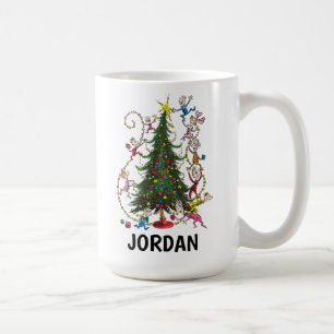 Klassiska Grinch Julgran - Anpassningsbar Kaffemugg