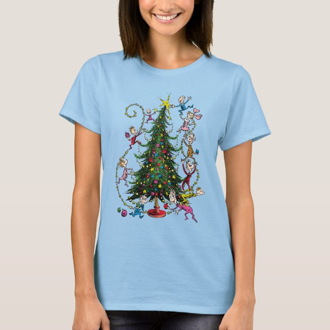 Klassiska Grinch | Julgran T Shirt (Framsida)