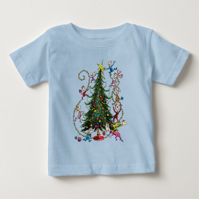 Klassiska Grinch | Julgran T Shirt (Framsida)