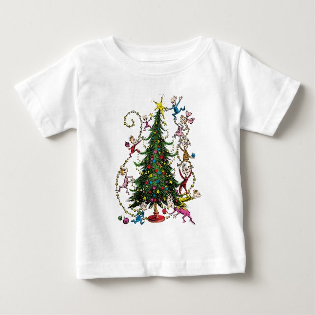 Klassiska Grinch | Julgran T Shirt (Framsida)