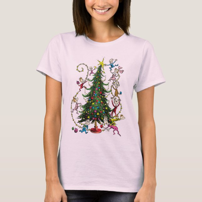 Klassiska Grinch | Julgran T Shirt (Framsida)