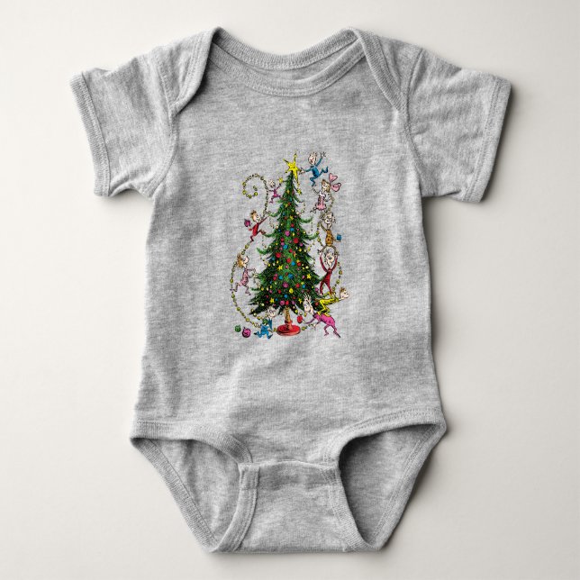 Klassiska Grinch | Julgran T Shirt (Framsida)