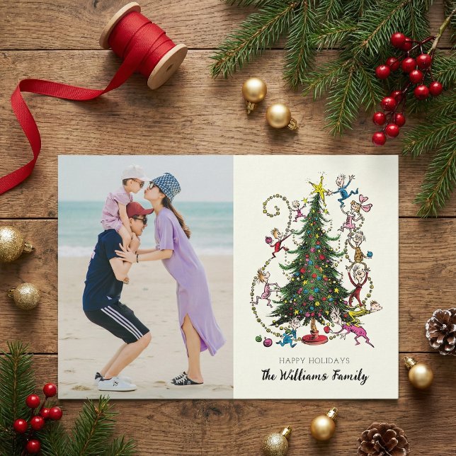 Klassiska Grinch | Julgrans Julfoto Julkort (Skapare uppladdad)