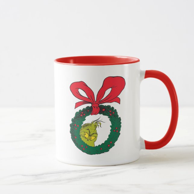 Klassiska Grinch | Julkrans Mugg (Höger)