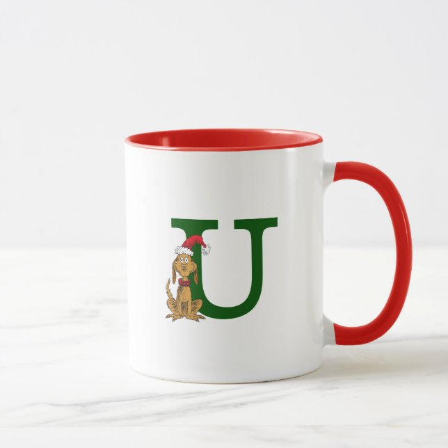 Klassiska Grinch Max | Monogram U Mugg (Höger)