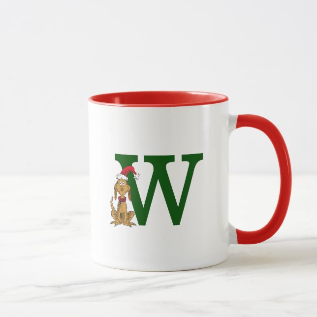 Klassiska Grinch Max | Monogram W Mugg (Höger)