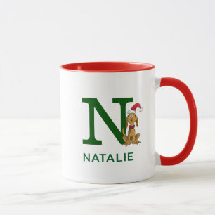 Klassiska Grinch Max Namn & Monogram N Mugg