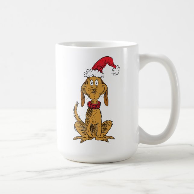 Klassiska Grinch | Max - Tomtehatt Kaffemugg (Höger)