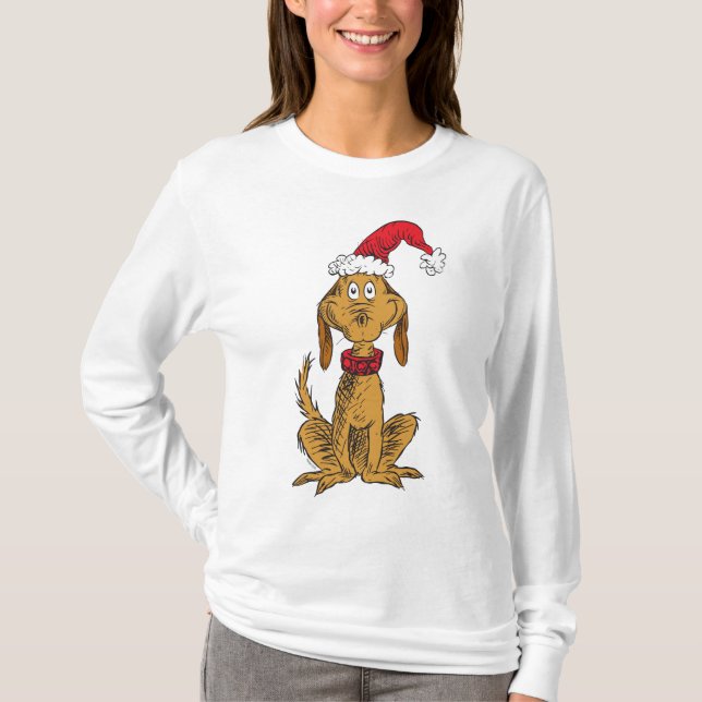 Klassiska Grinch | Max - Tomtehatt Tee (Framsida)