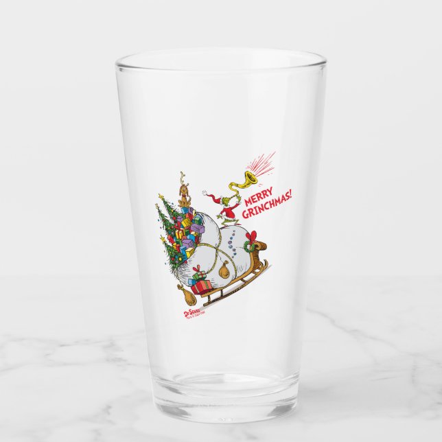 Klassiska Grinchen | God Grinchjul! Glaskopp (Framsida)