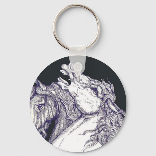 Klassiska hästar nyckelring (Framsida)