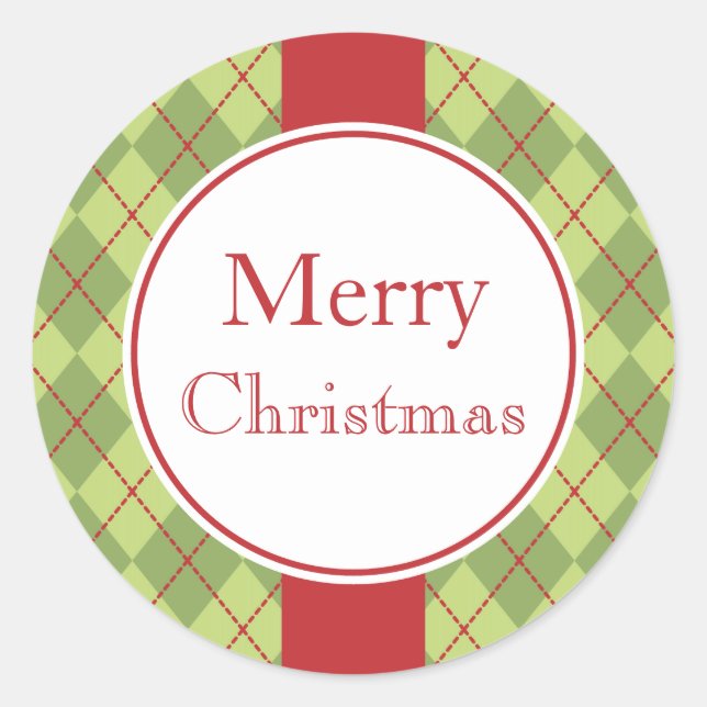 Klassiska Helgdag Runt Klistermärke (Framsida)