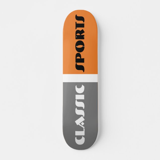 KLASSISKA IDROTTSKYDDSKLASTER MINI SKATEBOARD BRÄDA 18,7 CM (Framsida)