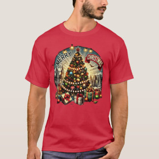 Klassiska julklappar för juldesign t shirt